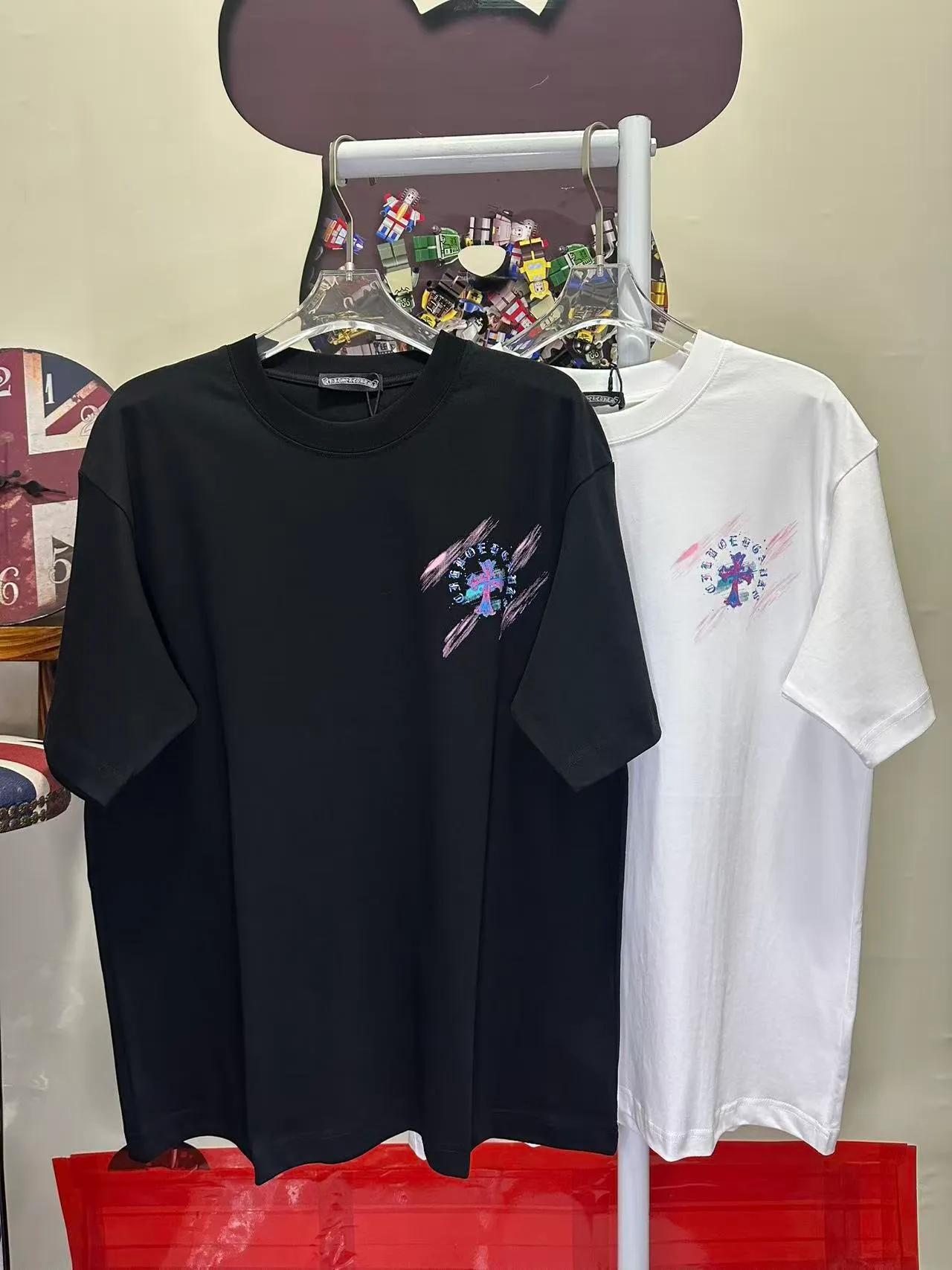 L 26854# 𝗖𝗵𝗿𝗼𝗺𝗲 𝗛𝗲𝗮𝗿𝘁𝘀 2026 New Arrival Original ！ ： ！ ！ ：Black White SIZE：S-XXL